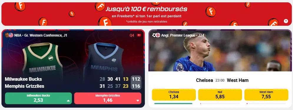 bonus de 100 euros pour tous les nouveaux joueurs de casino BETCLIC CODE PROMO